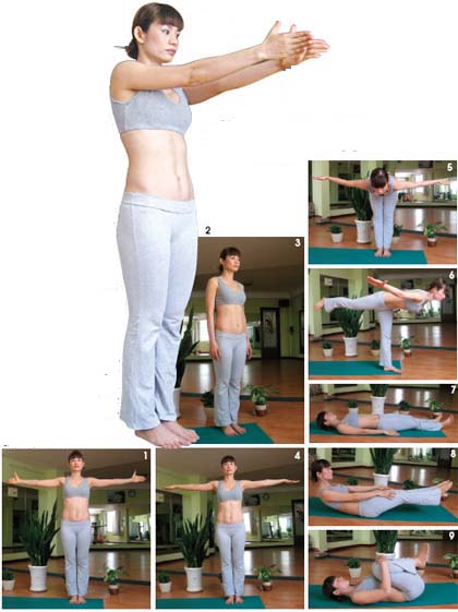 3 động tác yoga tránh mệt mỏi, tốt cho xương khớp - 1