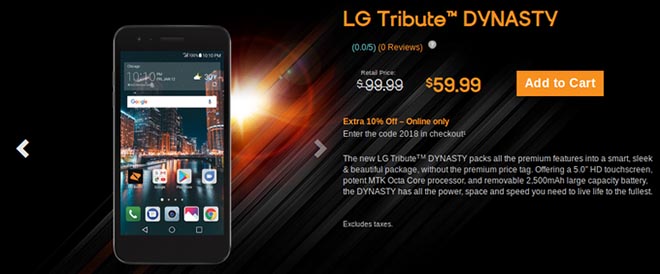 LG ra mắt smartphone Tribute Dynasty giá chỉ 1,35 triệu đồng - 1