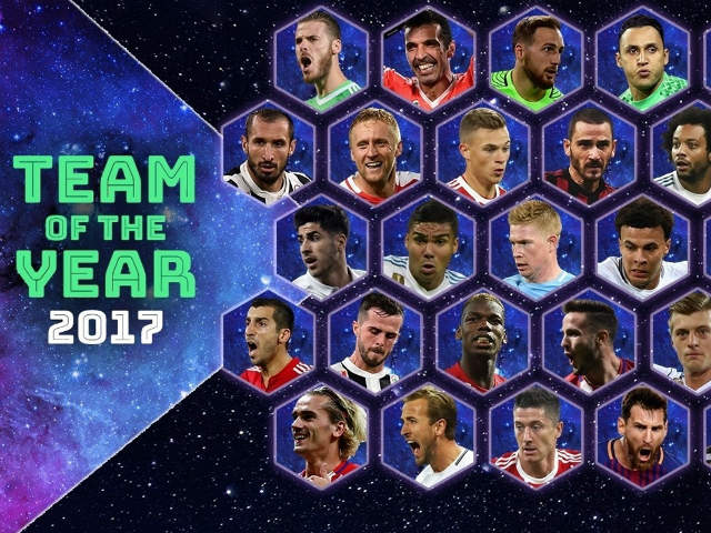 Đội hình hay nhất 2017: Real-Ronaldo thống trị, bất ngờ Neymar-Kane