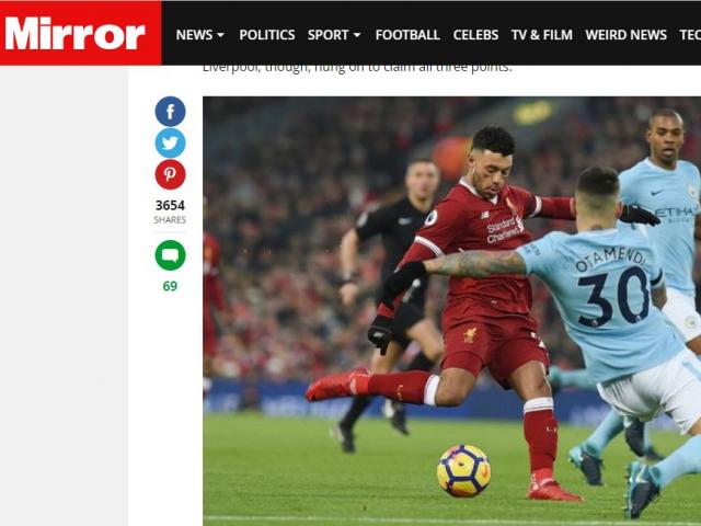 Man City hết ”độc cô cầu bại”: Báo chí ví Liverpool như chiến thần