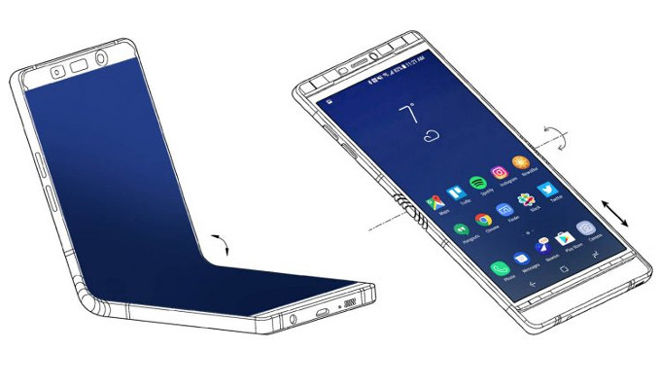 Galaxy X bí mật được công bố tại CES 2018 với màn hình 7,3 inch - 1