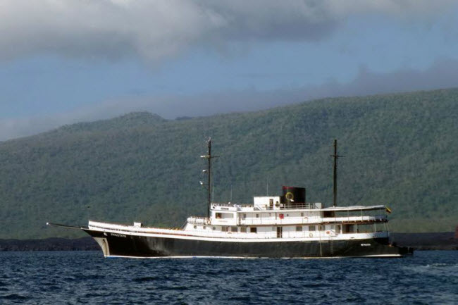 Tàu Quasar Expeditions, Galapagos: Đây là một trong những lựa chọn sang trọng nhất để khám phá thiên nhiên hoang dã trên quần đảo Galapagos.