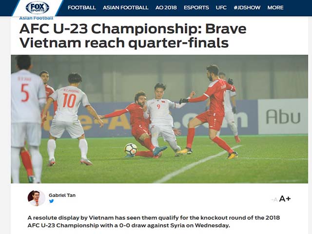 U23 Việt Nam vào tứ kết: Báo châu Á ca ngợi kỳ tích của “Chiến binh dũng cảm”