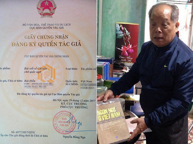 Vì sao PGS Bùi Hiền được cấp bản quyền cải tiến “tiếw Việt"?