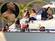 Thể thao - Nhức mắt Mayweather: Gọi 5 mỹ nữ &quot;thiếu vải&quot;, đấm bóp trên du thuyền