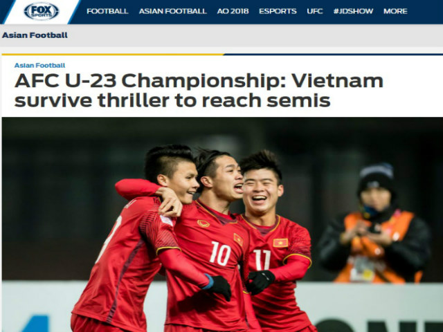 U23 Việt Nam tạo “đại địa chấn”: Báo châu Á ca ngợi kỳ tích, người Thái nể phục