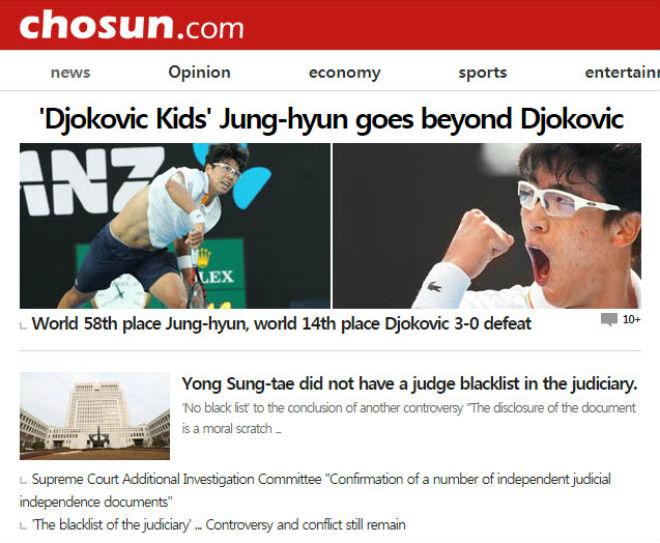 Cú sốc Australian Open: Hyeon Chung hạ Djokovic, báo Hàn &#34;nổ&#34; giòn giã - 3