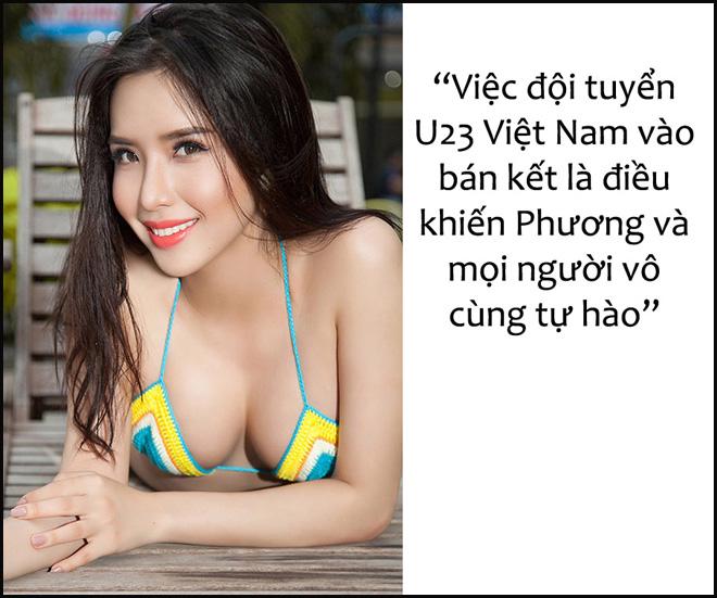 Hoa, á hậu Việt nô nức chúc đội tuyển U23 Việt Nam chiến thắng! - 1