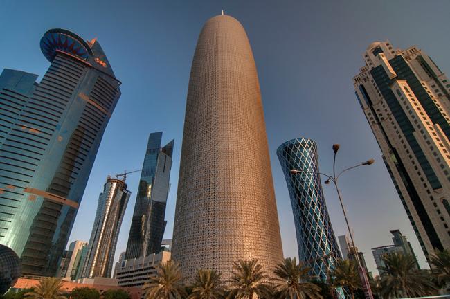Tháp Doha 46 tầng, từng được mệnh danh là tòa cao ốc đẹp nhất Trung Đông.