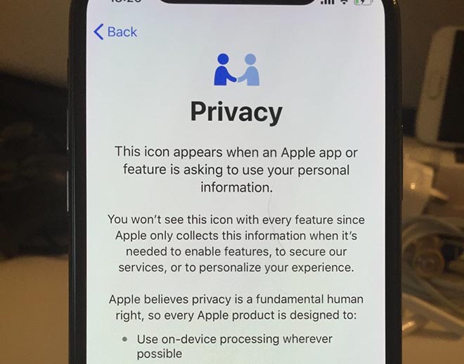 Tại sao Apple ID mang biểu tượng mới cho Privacy trong iOS 11.3 - 1