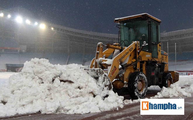 Sân Thường Châu tuyết dày 30cm, U23 Việt Nam đá U23 Uzbekistan có hoãn? - 8