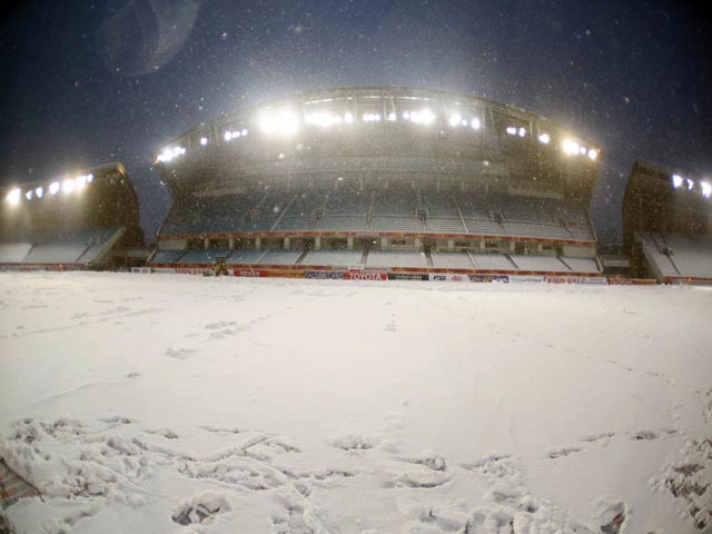 Sân Thường Châu tuyết dày 30cm, chung kết U23 Việt Nam - U23 Uzbekistan có hoãn?