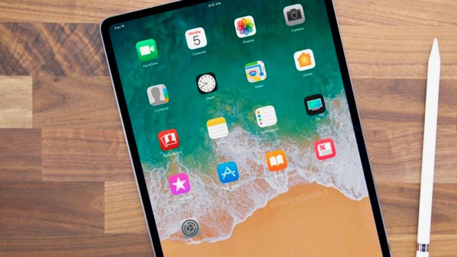 iPad Pro 2018 sẽ là bản sao thiết kế của iPhone X - 2