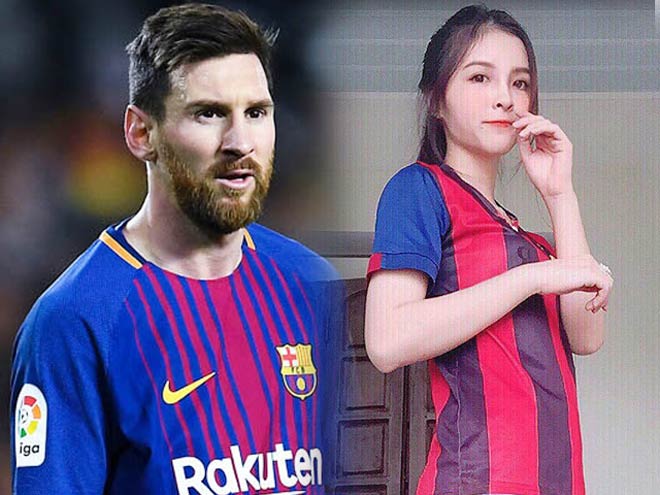 Dân mạng &#34;bấn loạn&#34; vì nữ sinh Hà Nội đẹp như Tây lại mê Messi điên đảo - 4