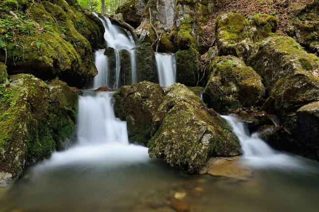 Vẻ đẹp hút mắt của thác Tajovsky ở Slovakia.