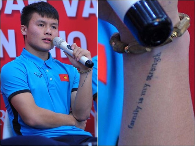 Ý nghĩa hình xăm trên cổ tay Quang Hải U23 Việt Nam
