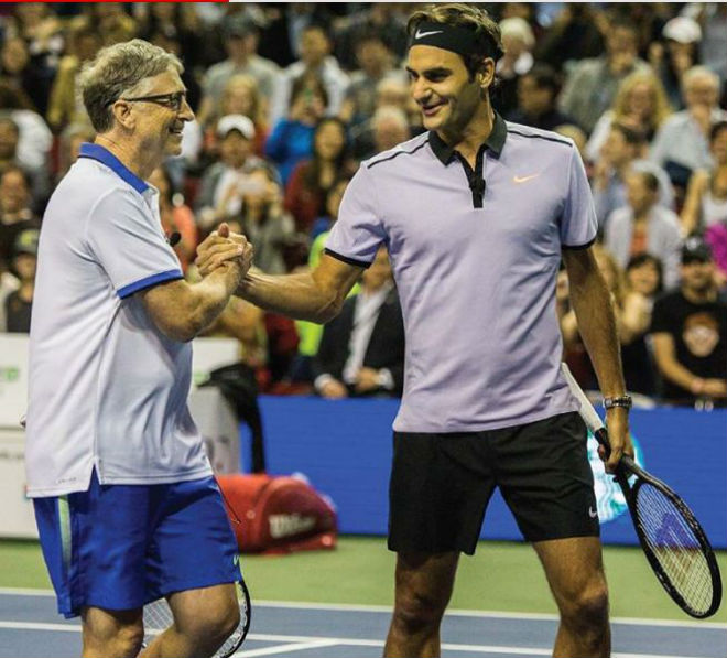 Lập kỉ lục ấn tượng, Federer bắt tỷ phú mệt phờ râu, phải &#34;móc ví&#34; - 1