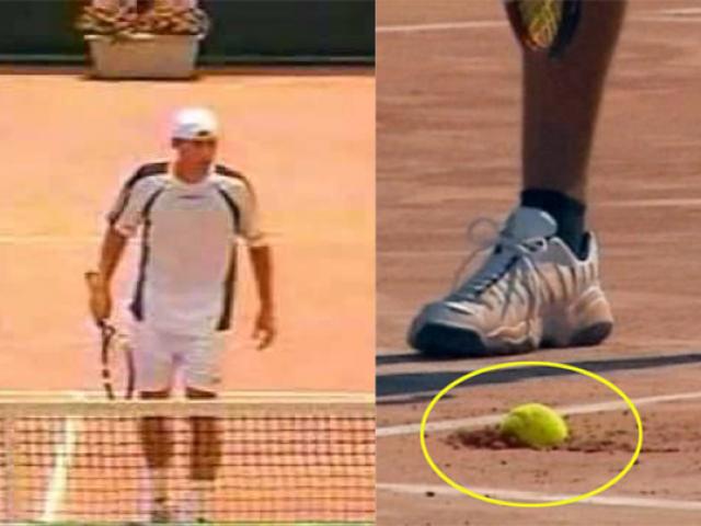Kinh ngạc 10 triệu lượt xem tennis: Cú giao bóng ”sấm sét” cắm thẳng xuống đất