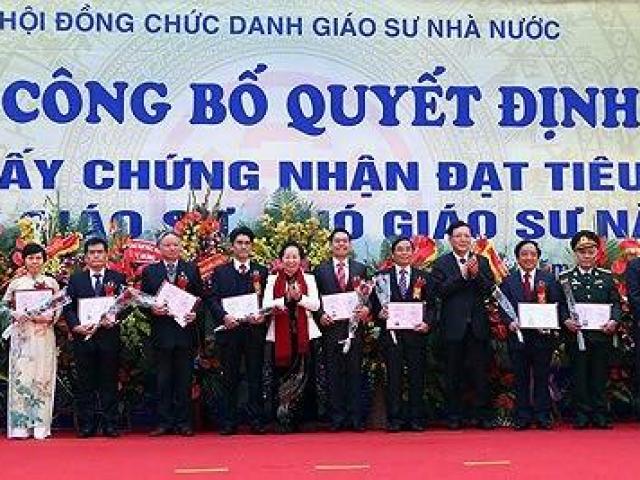 Chính phủ yêu cầu Bộ GD&ĐT rà soát kỹ lưỡng chất lượng giáo sư, phó giáo sư 2017