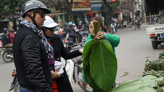 Chợ lá dong giữa lòng Hà Nội nhộn nhịp ngày giáp Tết - 5