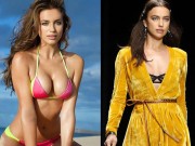 Người mẫu - Hoa hậu - Tình cũ CR7 - Irina Shayk mặc xẻ sâu, lộ vòng 1 &quot;lép&quot; khác thường