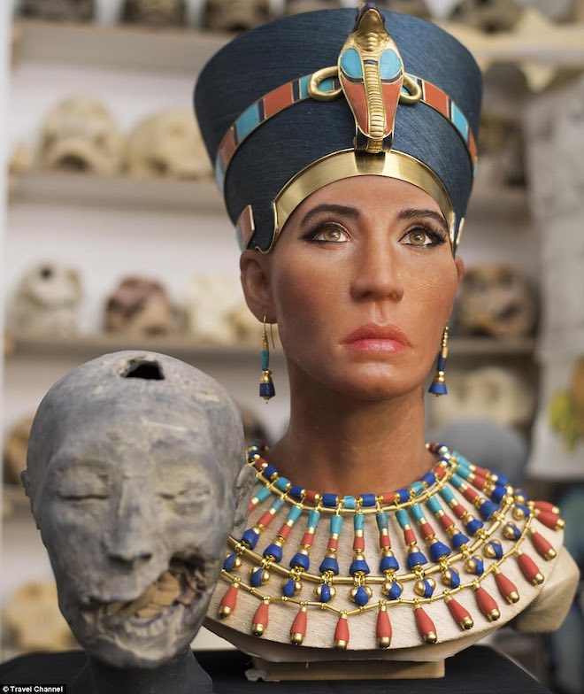 Công nghệ quét 3D tái hiện thành công gương mặt nữ hoàng Nefertiti - 1