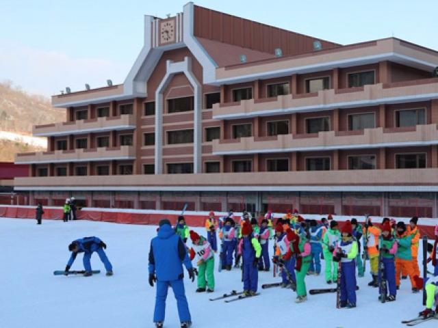 Ngắm một vòng quanh khu trượt tuyết sang trọng nhất nhì Triều Tiên