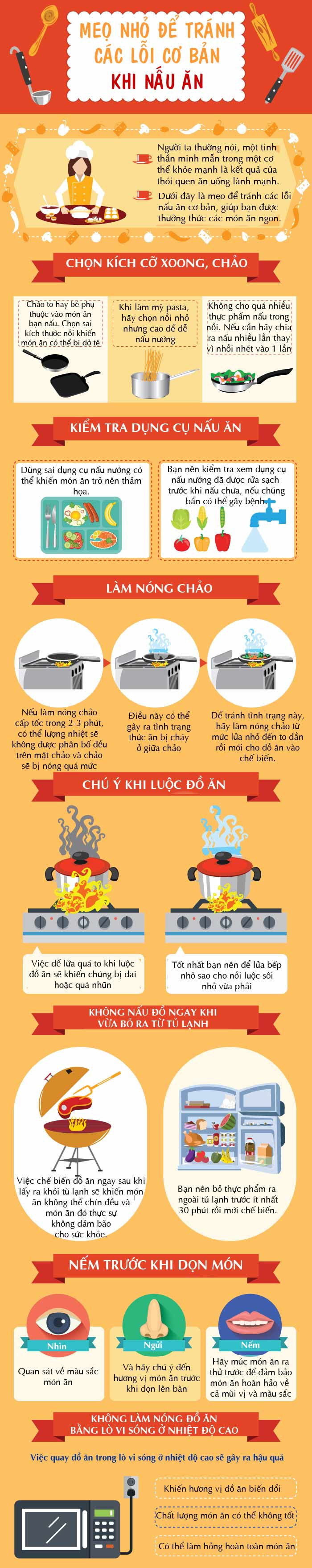 Những mẹo nhỏ tránh các lỗi cơ bản khi nấu ăn - 1