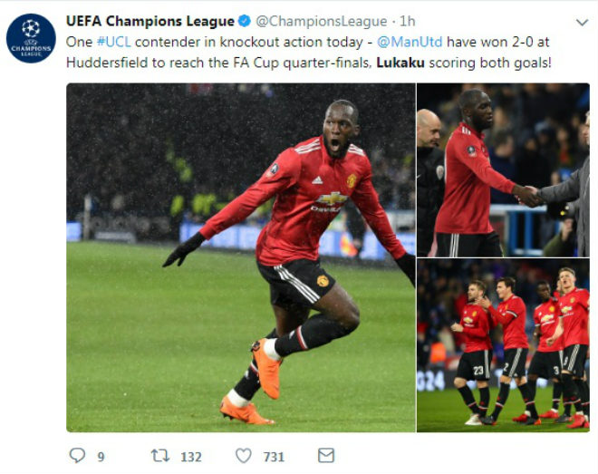 Lukaku &#34;nổ&#34;, MU vào tứ kết FA Cup: Triệu fan ngây ngất, cảnh báo Sevilla - 2