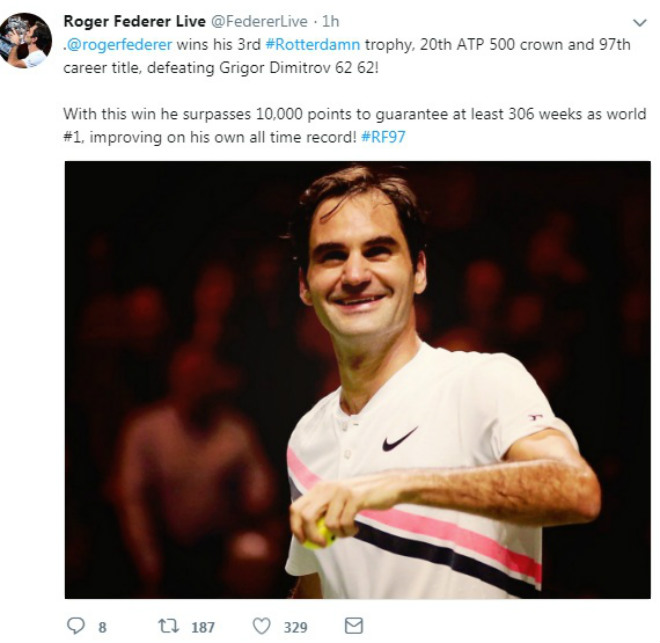 Federer hạ Dimitrov: “Thiên đường” thứ 97, triệu fan ngợi ca huyền thoại - 2