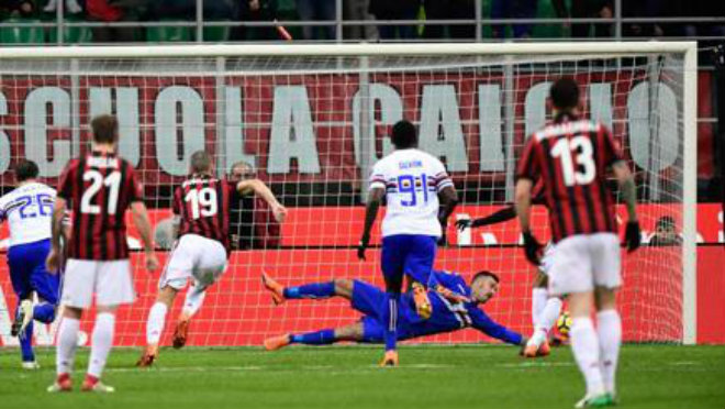 AC Milan - Sampdoria: Penalty hỏng ăn & &#34;nhát kiếm&#34; chí tử - 1