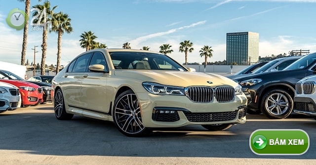 BMW 750i ấn tượng với màu sơn như xe Taxi