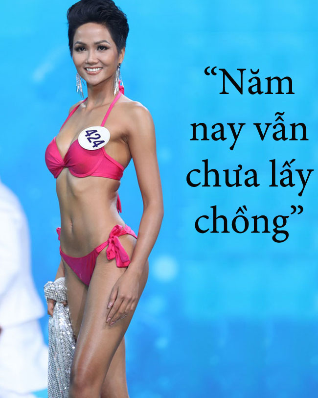 4. H&#39;Hen Niê xác định chưa lấy chồng trong năm 2018. Cô vừa đăng quang Hoa hậu Hoàn vũ Việt Nam 2017 và sẽ đại diện nước nhà dự thi quốc tế năm nay.&nbsp;