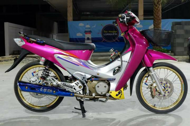 Honda Wave 125 độ phanh đua, vành vàng cuốn hút - 5