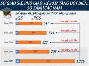 Giáo dục - du học - Vì sao số giáo sư, phó giáo sư 2017 tăng đột biến?