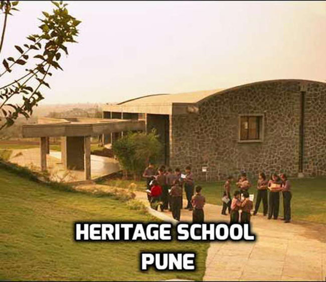Trường Heritage ở Pune mang một vẻ đẹp ấn tượng với lối thiết kế như trong một bộ phim hoạt hình.
