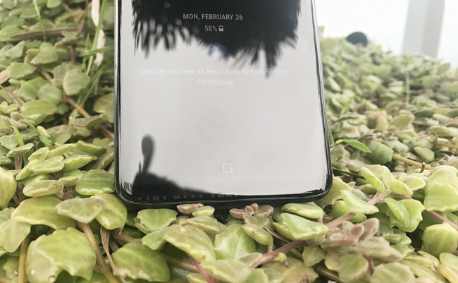 Khung máy sử dụng chất liệu kim loại cao cấp. Galaxy S9 trang bị màn hình SuperAMOLED kích thước 5,8 inch với tỷ lệ 18,5:9, độ phân giải 1440 x 2960 pixel.