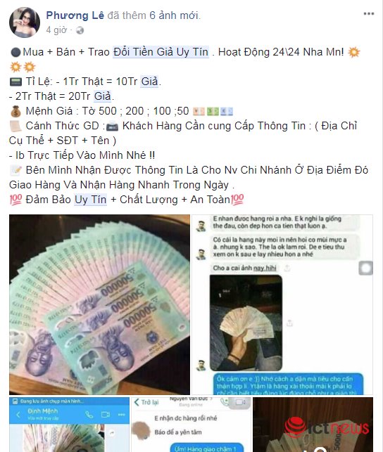 Sau Tết Mậu Tuất, rộ lên chiêu rao bán tiền giả qua Facebook - 2