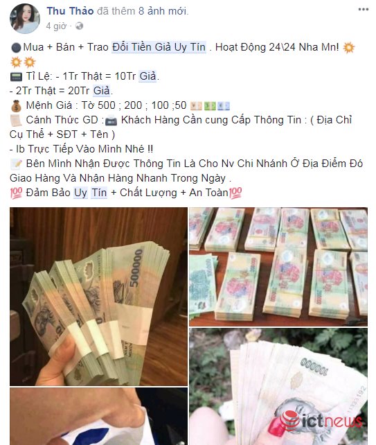 Sau Tết Mậu Tuất, rộ lên chiêu rao bán tiền giả qua Facebook - 3