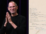 Tài chính - Bất động sản - Đơn xin việc đầy lỗi chính tả của huyền thoại Steve Jobs được đấu giá cao ngất ngưởng