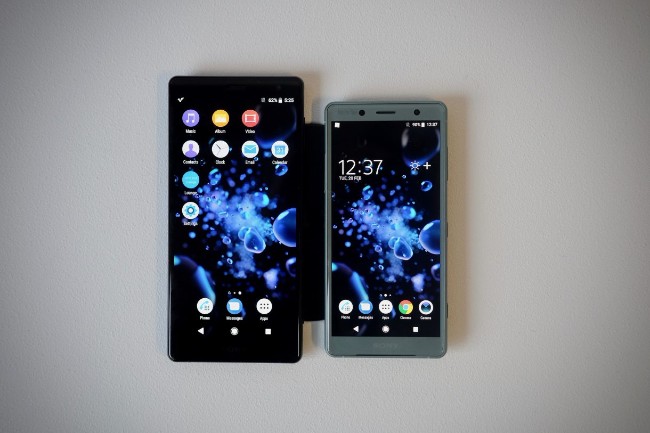 Chỉ 2 thành viên trong gia đình Xperia XZ2 được Sony đem đến trình diễn tại MWC 2018 đang diễn ra ở Barcelona, Tây Ban Nha.