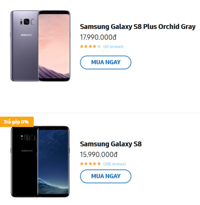 NÓNG: Samsung Galaxy S8, S8+ giảm sốc 2,5 triệu đồng - 2