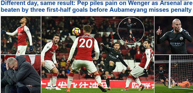 Arsenal lại bị Man City &#34;hành hạ&#34;: Báo chí Anh hò nhau tiễn biệt Wenger - 3