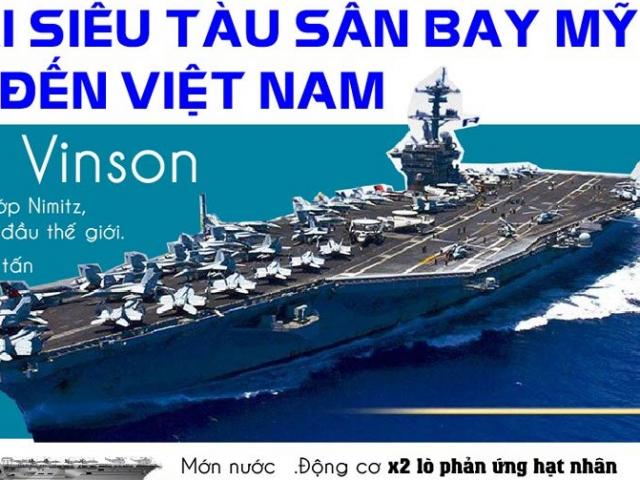 Ngày mai, siêu tàu sân bay Mỹ đến Việt Nam