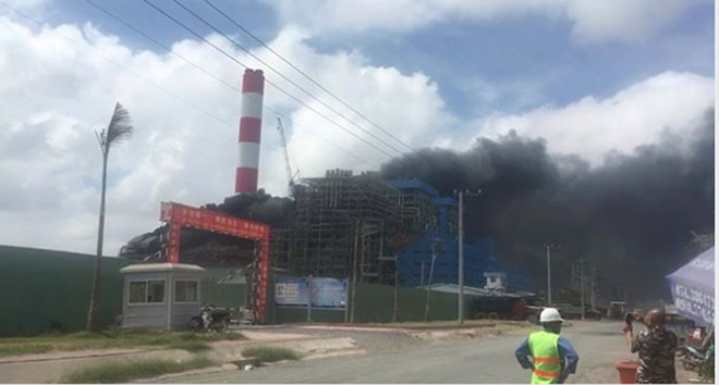 Cháy dữ dội nhà máy nhiệt điện Duyên Hải ở Trà Vinh - 1