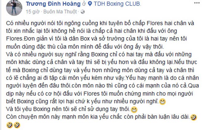 &#34;Nam vương&#34; boxing Việt &#34;chấp&#34; cao thủ Flores 2 chân: Nói là làm - 2