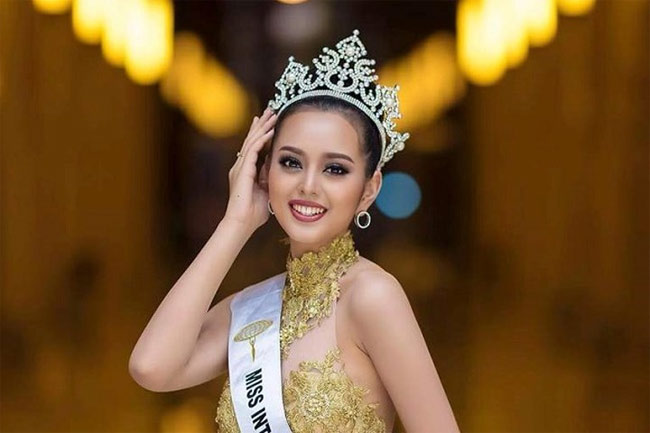 Phounesup Phonnyotha tuy chỉ đạt Á hậu 1 Hoa hậu Hòa Bình Lào (Miss Grand Laos 2017)