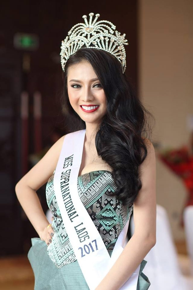 Mouk Kitsada Vongsaisawad đăng quang ngôi vị Á hậu 2 Miss Grand Laos 2017.
