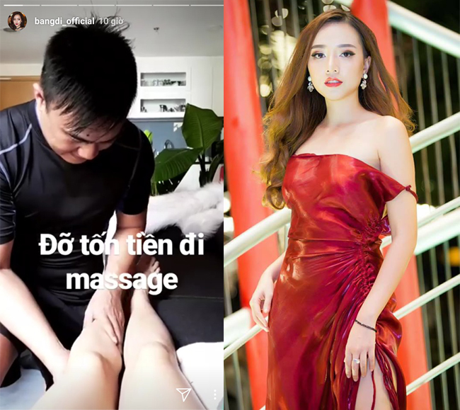 Mới đây, MC kiêm diễn viên, ca sĩ Băng Di chia sẻ hình ảnh được bạn trai doanh nhân ngồi massage chân trên instagram cá nhân. Bức ảnh ngay lập tức thu hút sự chú ý của người hâm mộ. Nhiều người tò mò về cuộc sống của Băng Di và người tình điển trai.
