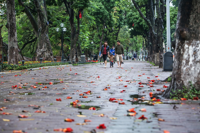 Hà Nội trong sắc nắng vàng, không khí nhẹ nhàng ấm áp vương chút se se lạnh còn sót lại của mùa đông đã qua.